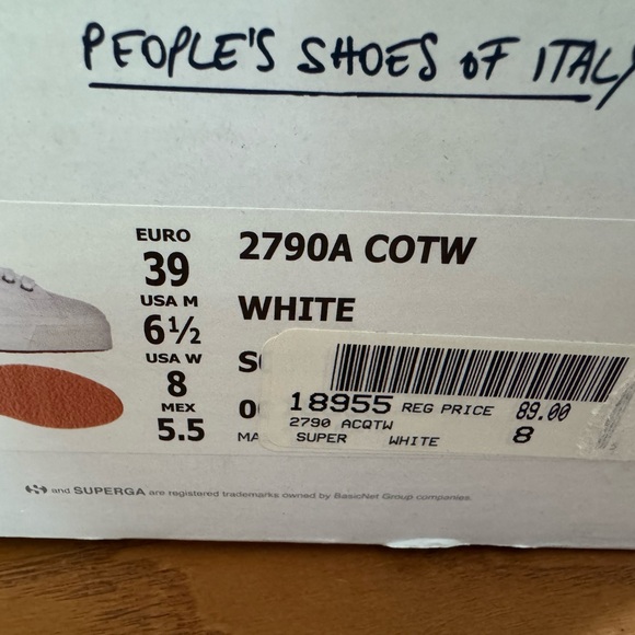 Superga Classic White Sneakers - Picture 9 of 9